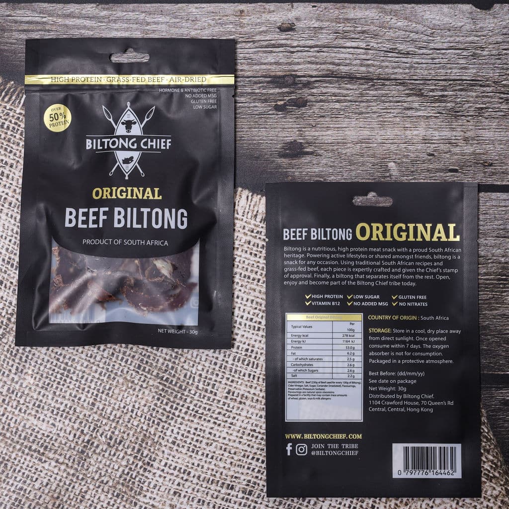 Original Beef Biltong — South African Air-Dried | Biltong Chief Hong Kong