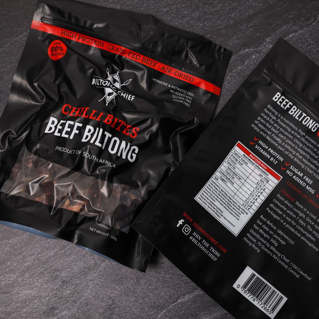 Chilli Bites Beef Biltong — South African Air-Dried | Biltong Chief Hong Kong