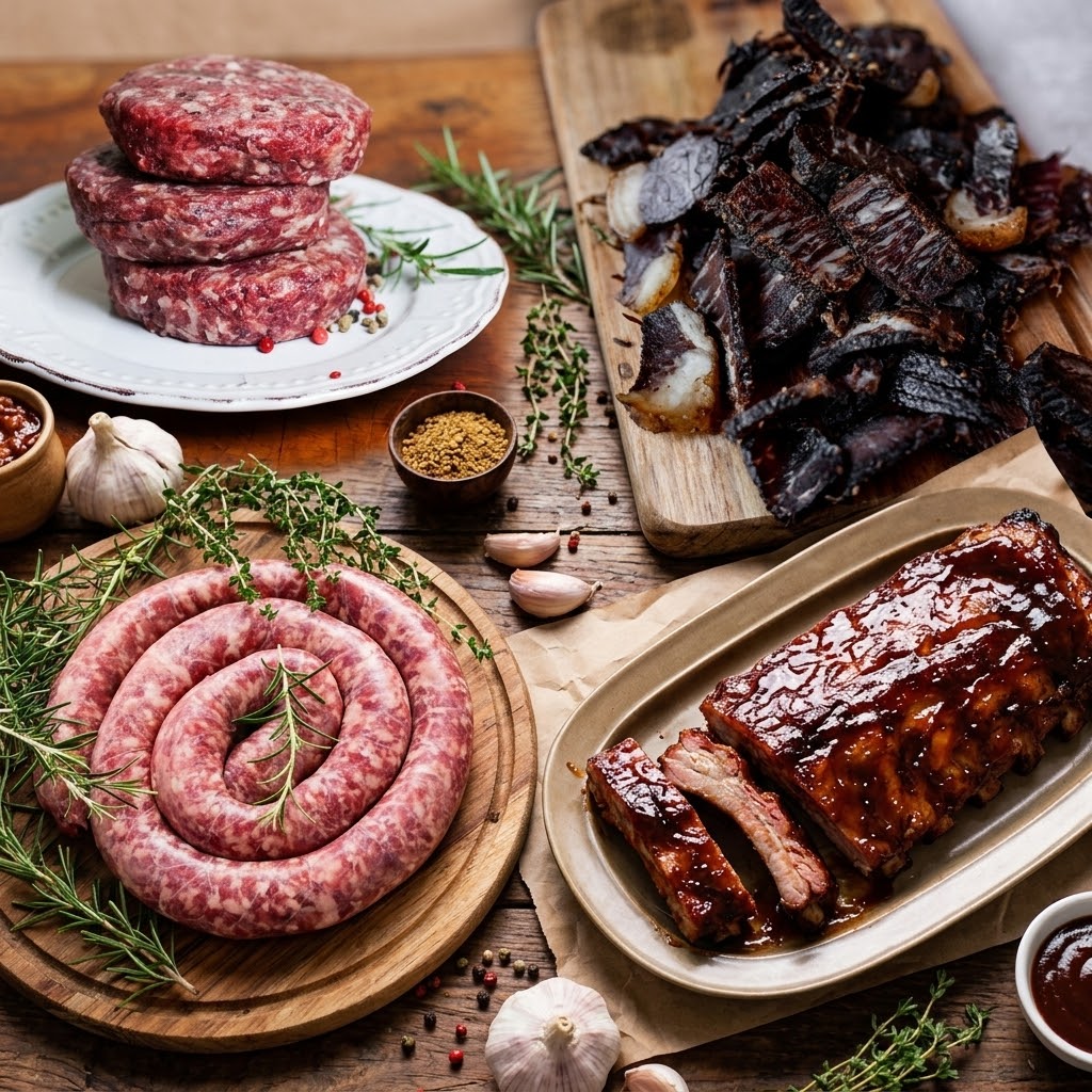 Braai Bundle — burgers, boerewors, belly ribs and Wagyu biltong
